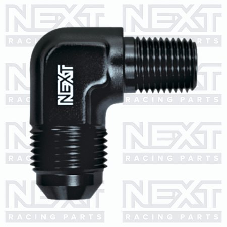 Adaptador 90º Macho 1/2" NPT para Macho Cônico AN10