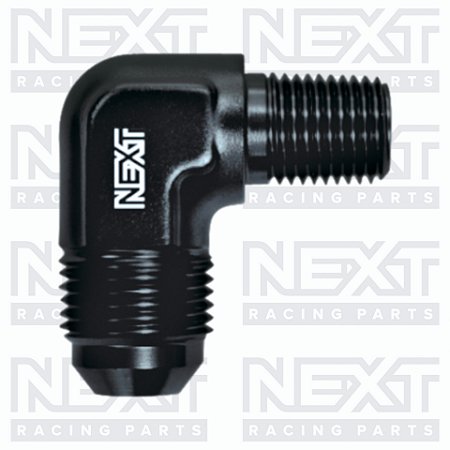 Adaptador 90º Macho 3/8" NPT para Macho Cônico AN10