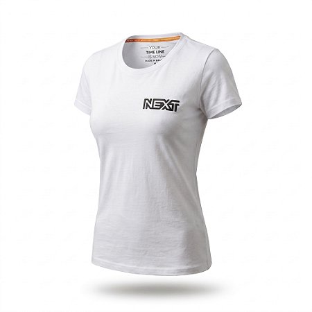 Camiseta Feminina ( Baby Look ) NEXT - Tam. G - Branca