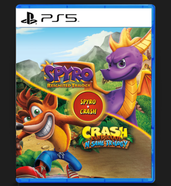 Pacote de jogo Spyro + Crash Remastered PS5 midia digital