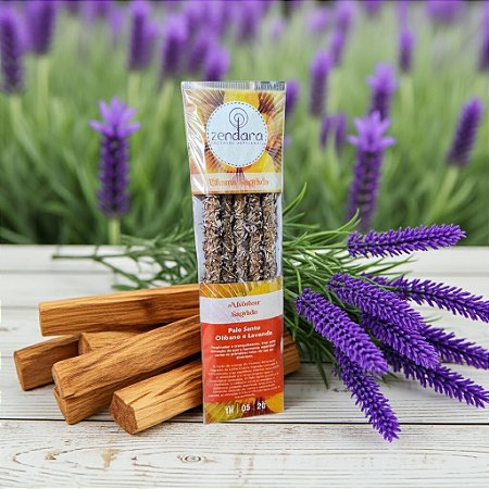 Incenso de Palo Santo, Olíbano e Lavanda | Chama Sagrada