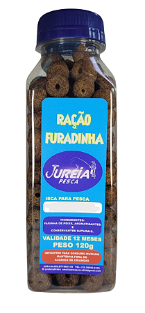 Ração Furadinha Juréia Pesca 120 Gr, 10 Aromas