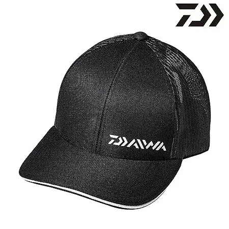 Boné Daiwa Preto Tela Preta