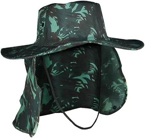 Chapéu Australiano camuflado ( ideal para pesca e atividades ao ar livre )