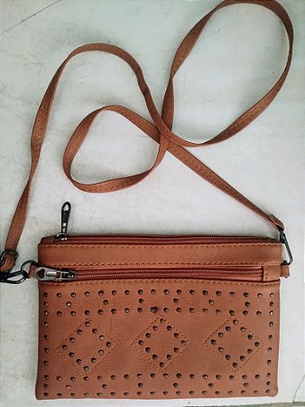 Bolsa transversal marrom