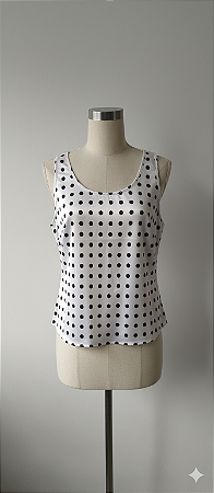 Regata de Cetim Poá Feminina Tam M