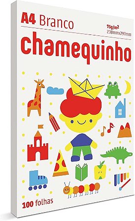 Papel Sulfite A4 Chamequinho 75 g com 100 folhas - Chamex