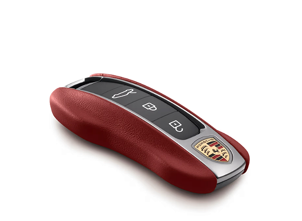 Capa do veículo em couro - Cor Vermelho Bordeaux