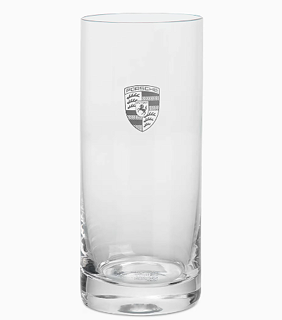 Conjunto de dois copos highball com brasão Porsche
