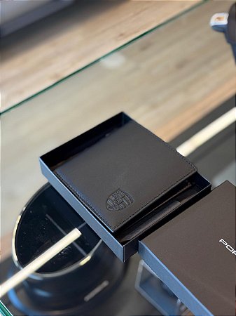 Carteira de couro, coleção Porsche Essencial