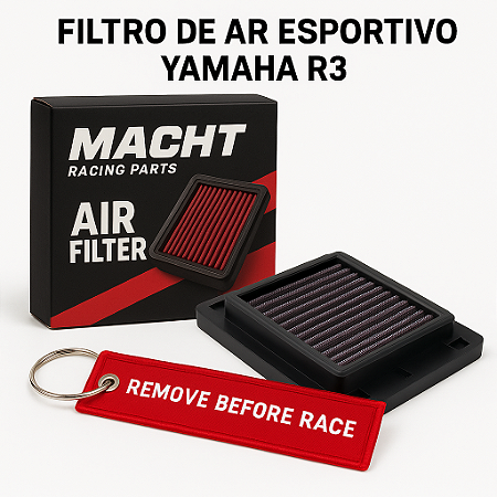 Filtro De Ar Esportivo Lavavel Yamaha Yzf R3 -  2016 A 2026