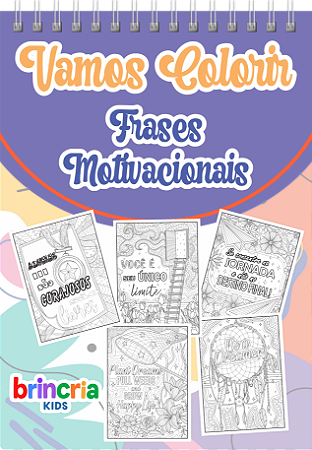 Caderno De Colorir Para Adultos Frases Motivacionais