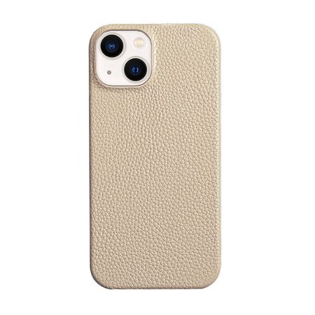 Capa Couro Premium para iPhone - Bege Modelo do iPhone:16 Plus