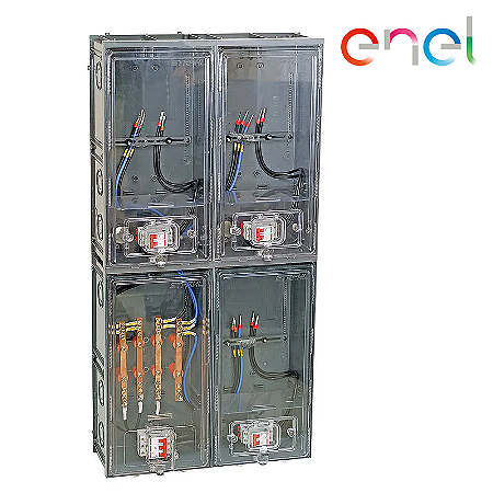 Caixa de Luz em Policarbonato para 3 Medidores – Padrão ENEL