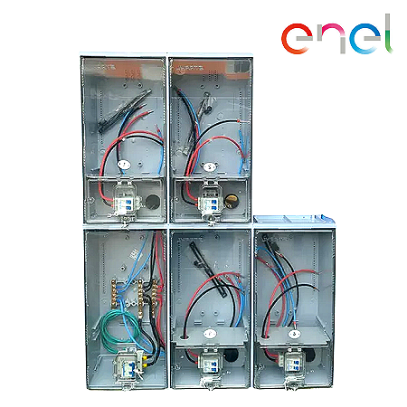 Caixa de Luz em Policarbonato para 4 Medidores – Padrão ENEL