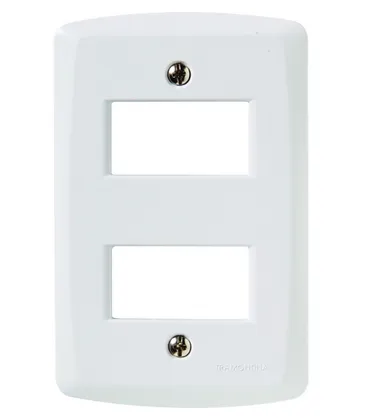 Placa 4x2 com 2 Postos - Tramontina Lux²