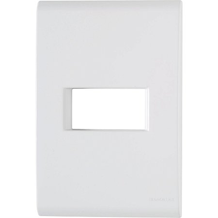 Placa Horizontal 4x2 com 1 Posto - Tramontina LIZ