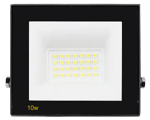Refletor LED 10W Bivolt – Alta eficiência, 6500k luz branca - Ideal para áreas internas e externas.