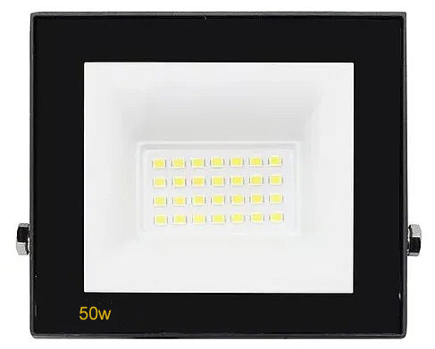 Refletor LED 50W Bivolt – Alta eficiência 6500k luz branca, Ideal para áreas internas e externas.