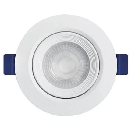 Spot LED  5W – Redondo embutir, 3000K Luz amarela
