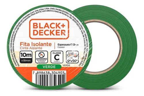 Fita Isolante 10m x 18mm Verde - Black+Decker