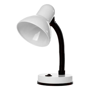 Luminária Mesa Led 4w Abajur Cabeceira Articulada Quarto Escritório - Branca Kian