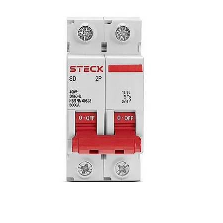 Disjuntor Steck 10 Amperes a 100A Bipolar Din Curva C