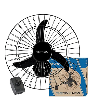 Ventilador de Parede Ventisol 50cm New 130 com Controle – 127V
