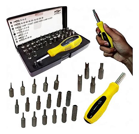 Jogo de Bits com Chave e Pontas 40 em 1 Chevrolet