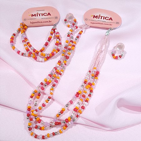 Colar-pulseira-brinco Vibe de Praia