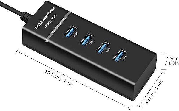 HUB USB 3.0 - Expansão Rápida e Prática