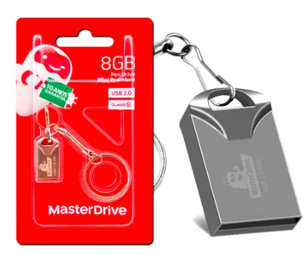 PENDRIVER 8GB MASTER DRIVER - Pen Drive Ultra Rápido
