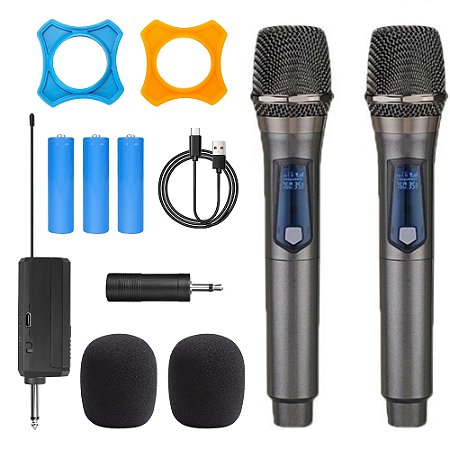 Microfone Sem Fio Dinâmico Profissional