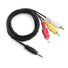 Cabo P2 X AV/RCA 1MT - Áudio e Vídeo