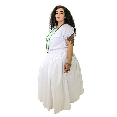ROUPA DE UMBANDA FEMININO EM OXFORD 2 PEÇAS