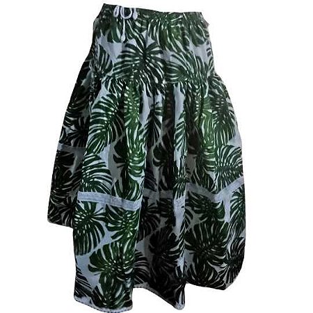 SAIA PARA UMBANDA E CANDOMBLÉ FOLHAS VERDES EM GORGURINHO