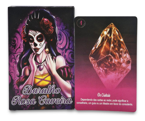 BARALHO ESPIRITUAL ROSA CAVEIRA 36 Cartas Autoexplicativas