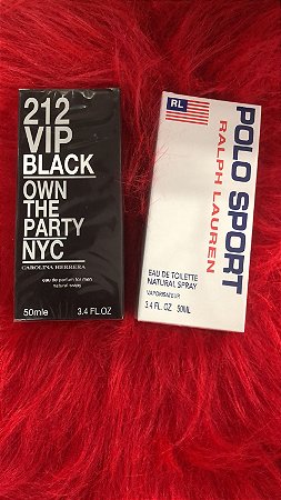 Combo Masculino - 212 Vip Black + Polo Sport - 50ml