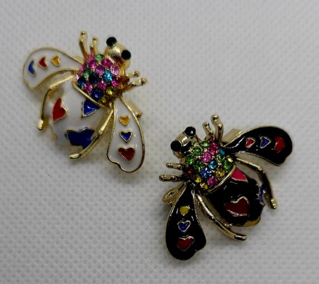 Broche Abelhas Coloridas