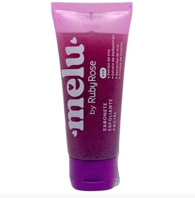 Sabonete Esfoliante Facial Uva Melu Ruby Rose RR-4400-3 - Unid