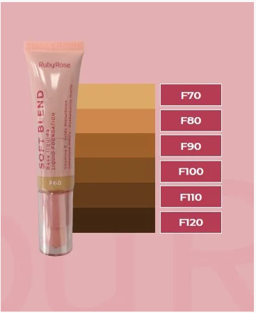 Base liquida soft blend Ruby Rose - unid