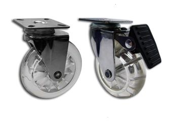 Rodízio de Silicone Transparente