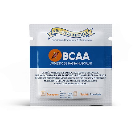 BCAA com 30 sachês para Aumento de Massa Muscular