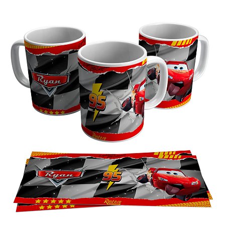 Caneca para presente - Tema Carros McQueen