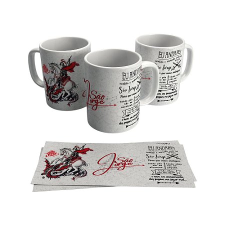 Caneca para presente - Tema São Jorge