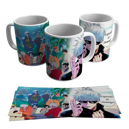 Caneca para presente - Tema Satoru Gojo Expansão de Domingo