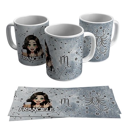 Caneca para presente - Tema Avatar + Signo