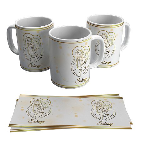 Caneca para presente - Tema Santa Trindade + Nome