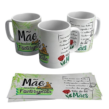 Caneca para presente - Tema Mãe Fisioterapeuta
