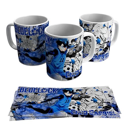 Caneca para presente - Tema BlueLock + Nome